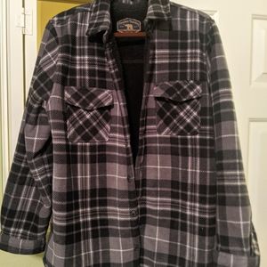 Men's large flannel shacket